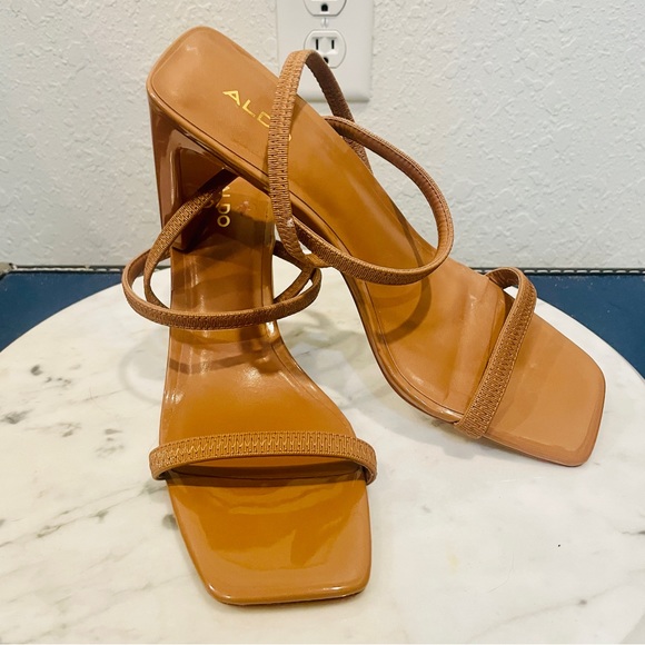 NWT Aldo Mod-Block Nude Step In Heels Size 10 - Picture 12 of 12